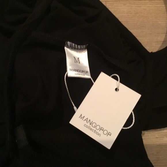 Women’s Ruffle Strap Sleeveless Square Neck Bodysuit Top - Picture 7 of 7